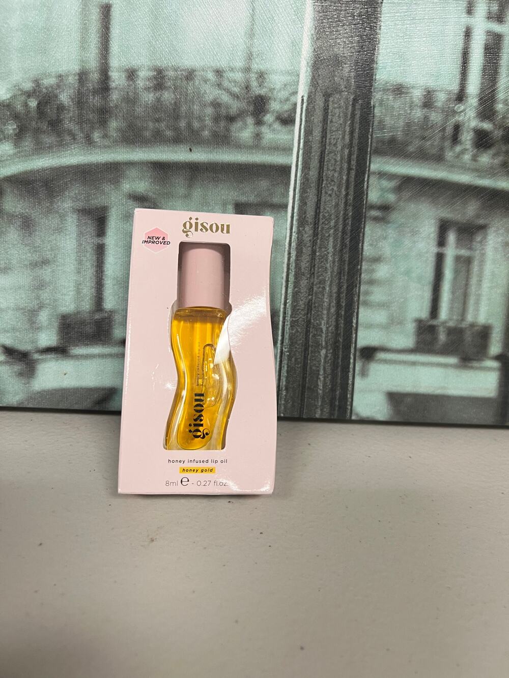 Gisou Honey Gold Honey Infused Lip Oil 8ml Non-Sticky Gloss Hydrating
